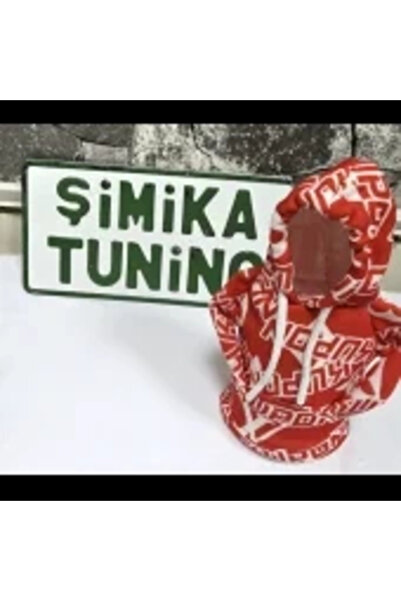şimika tuning tuningmarketim Red Automobile Gear Shift Polar Fleece Hoodie Ca...