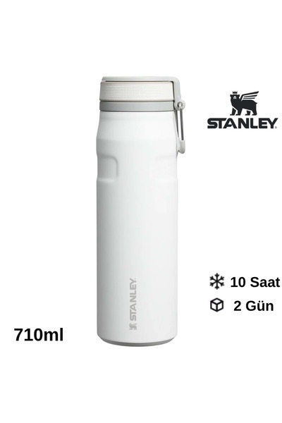 Stanley The Iceflow Twist Flip Termos 0.71 Lt Termos Kupa Kamp Matara White