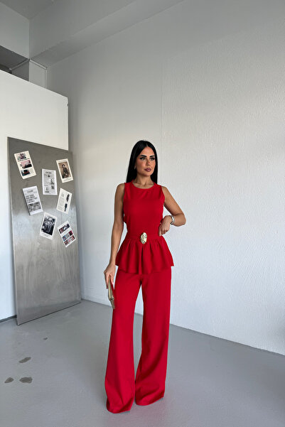 KAMACI BUTİK Bel Toka Detailled Jumpsuit