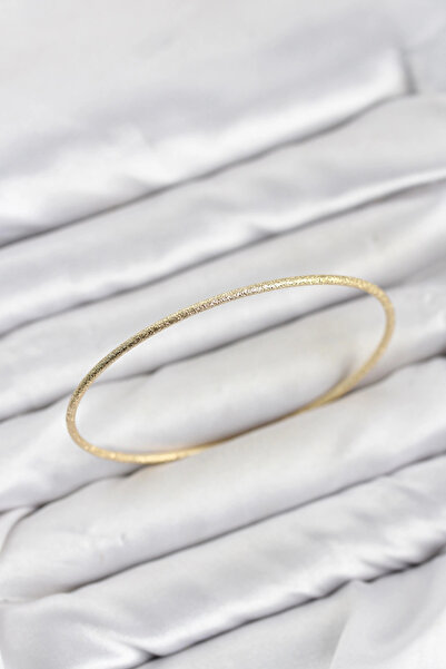 Genel Markalar CM Gold Renk Simli Model 65 mm Bilezik