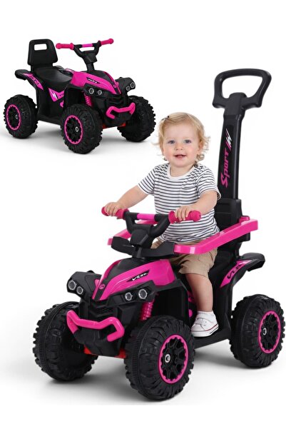 OEM ATV Pentru Copii Cu Varsta De 1 - 4 Ani, Maner De Impins, Roți Mari Off-R...