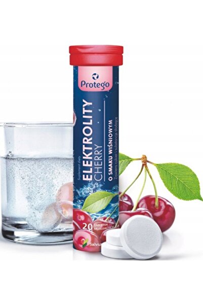 SALVUM Lab Protego Electrolyte Cireșe – Comprimate efervescente pentru susțin...