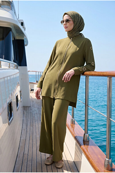 Armine TREND Double Suit with Ring Detail on Sleeves and Full Zipper Trousers...