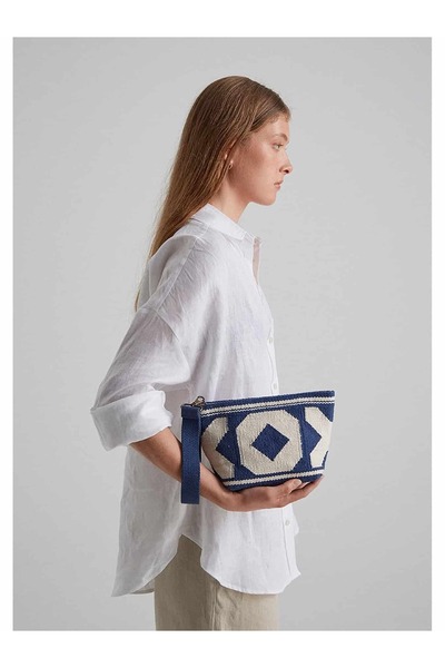 SEA YOU SOON Eze Μίνι Τσάντα Clutch – Ναυτικό Μπλε