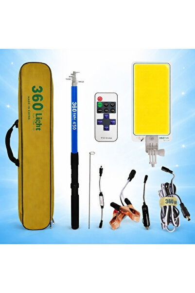 Vivendo Kit Nocturna eLIVE FR-04, Proiector Camping LED 47W 4558lm, Impermeab...