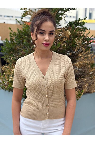 ROKH Women's Summer Knitted Cardigan Blouse