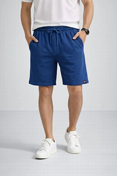 VELİZADE Men's Indigo Elastic Waist Pocketed Regular Fit Full Fit Lycra Wide ...