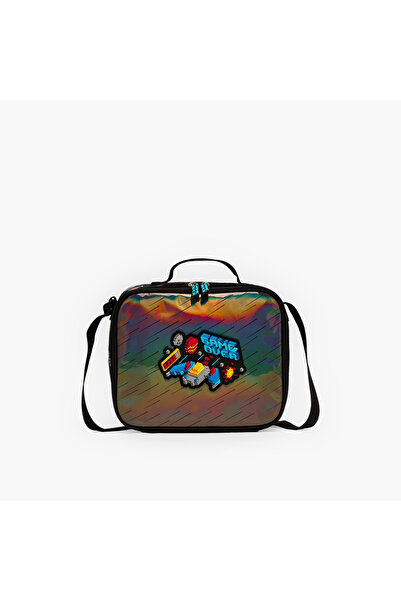 Lifestyle Game Print Lunch Bag for Boys 5-8 Years with Insulation