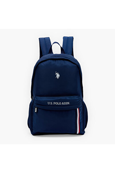 U.S. Polo Assn. يو إس بولو أس إن. حقيبة ظهر مطبوعة بشعار للأولاد من 8 إلى 13 ...