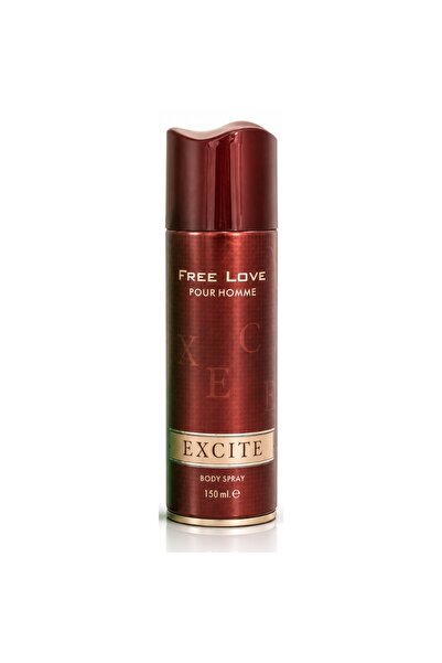 excıte Spray deodorant pentru bărbați, Free Love Pour Homme, 150 ml