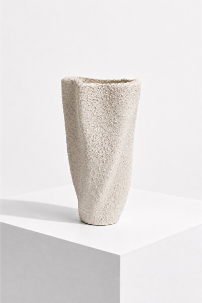 Typoniq Attitude Included Forma Vero Organic Textured Decorative Ceramic Vase...