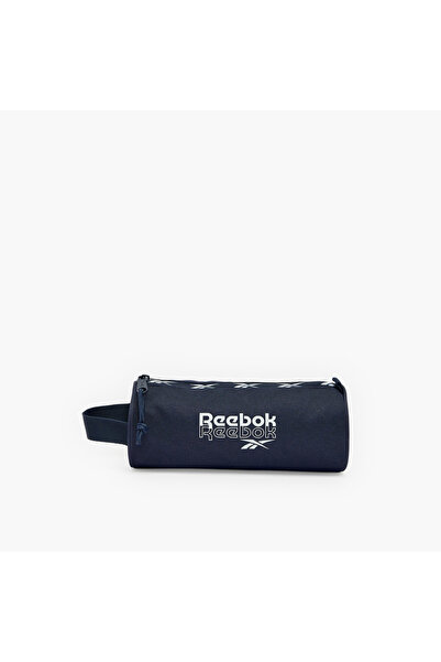 Reebok حقيبة أقلام مطبوعة بشعار أندرو مع إغلاق بسحاب