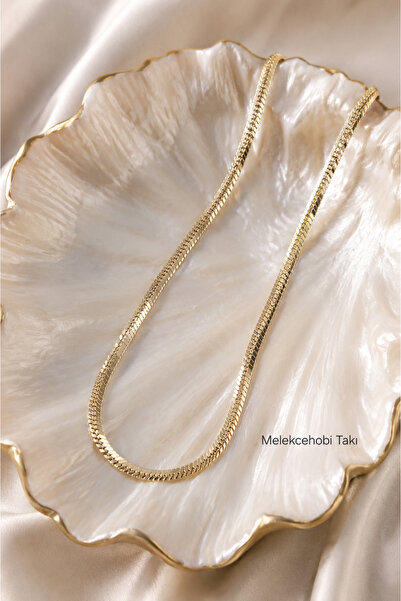 XUPING JEWELRY Melekcehobi Takı Kadın Gold İtalyan Ezme Zincir Kolye/Xuping Y...