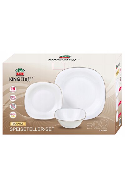Kinghoff SET DE FARFURII PENTRU 6 PERSONE 18 piese Farfurii de cină, farfurii...