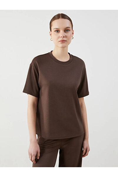 LC Waikiki Brown Crew Neck Women's T-Shirt