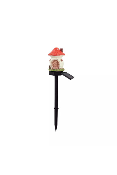 Vivendo Lampa decorativa de gradina cu încarcare solara, model casuta din pov...