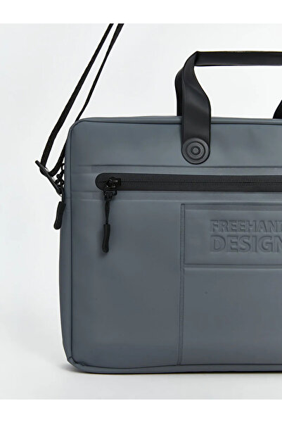 LC Waikiki Gray Men's Laptop Bag with Shoulder Strap
