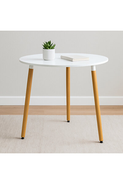 Generic Modern round table with wooden legs