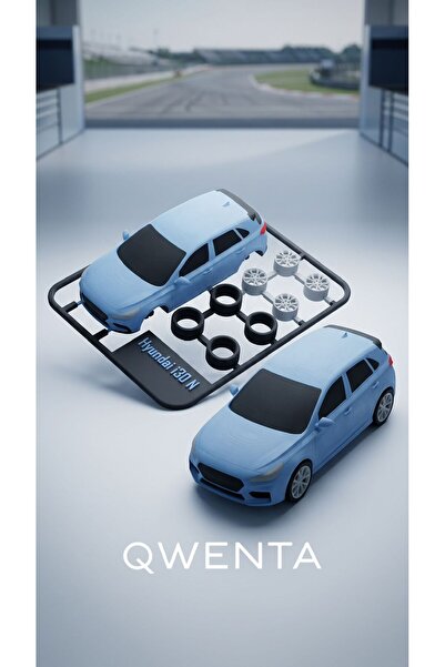 QWENTA Kit Card Birleştirmeli Hyundai i20 N Modeli – 3D Spor Hot Hatch Hobi v...