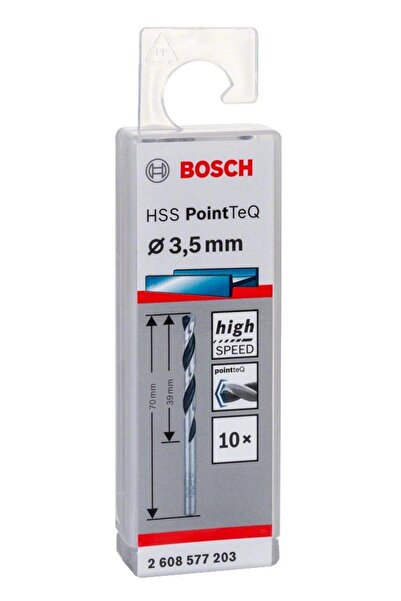 Bosch HSS PointTeQ Matkap Uç Metal 3.5x39x70mm 10 Parça
