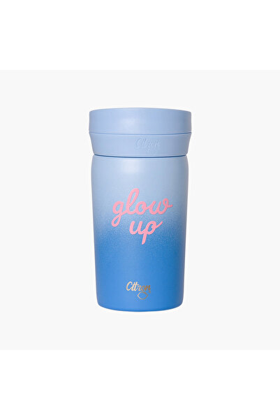 Citron كوب قهوة من مجموعة Glow Up - 320 مل - غطاء دوار - (ستانلس ستيل 304) أز...