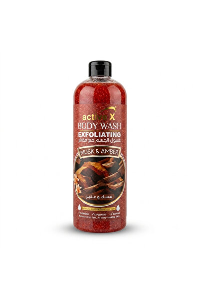 Activex Exfoliating Body Wash 1000ml Musk & Amber – Deep Cleansing Shower Gel