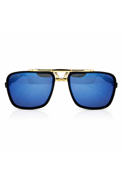 Matteo Ferari Ochelari de soare barbatesti aviator negri cu lentile oglinda a...