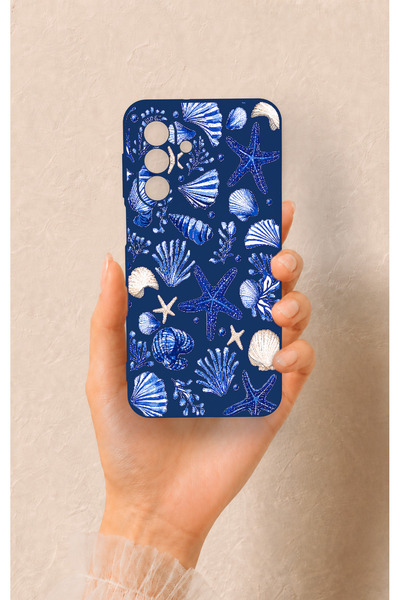 Vip Case Samsung A17 Uyumlu Deniz Kabuğu Desenli Silikon Kılıf