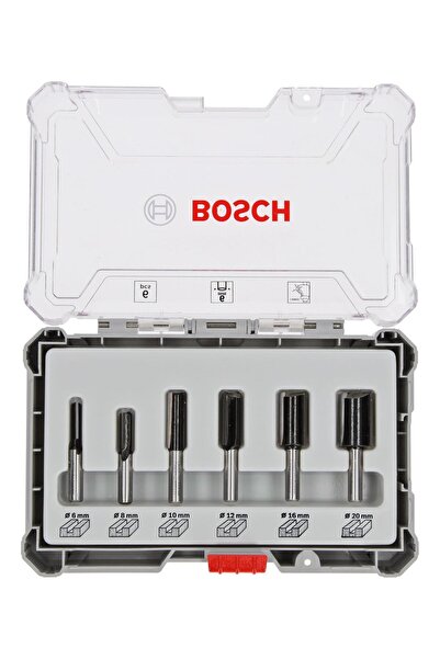 6-Piece Flat Milling Bit Set with 8 mm Shank 2607017466