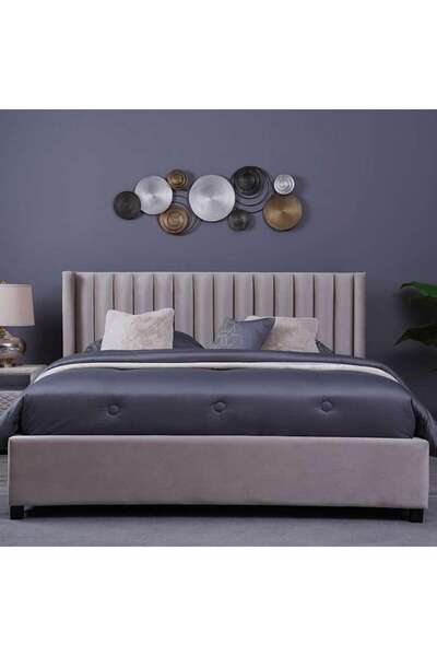 PAN HOME VENUS HEADBOARD VELVET BEIGE L-180 : H-125 CM