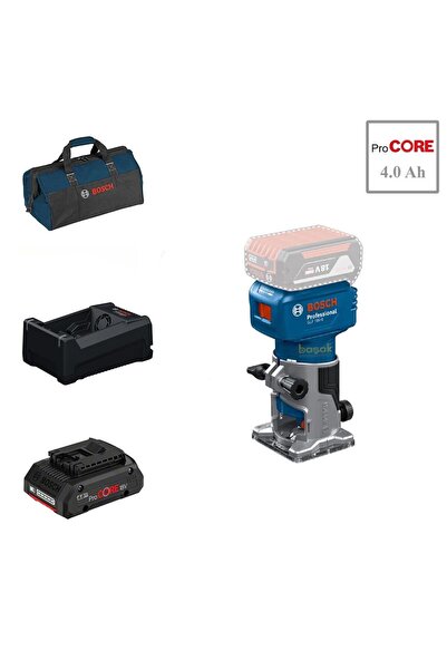 Bosch GLF 18V-8 1X4 Ah ProCORE Akülü Freze Bez Çantalı