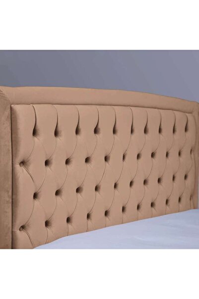 PAN HOME Bianca Headboard Velvet Gold L-160 : H-125 Cm