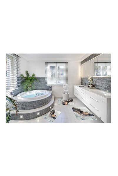 Royal Set covoare baie antiderapante 3 piese ( 1 buc 60x90 cm, 1 buc 60x45 cm...