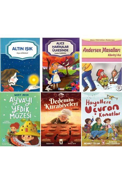 Timaş Çocuk İLKOKUL 1.2. VE.3 SINIF 6 KİTAP SET Ayvayı Yedik Müzesi,Dedemin K...