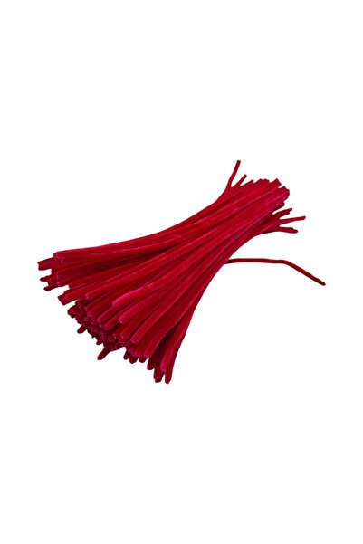 AFO Top Bottom Set of 100 pieces of Plush Wire 30cm Grenadine Red