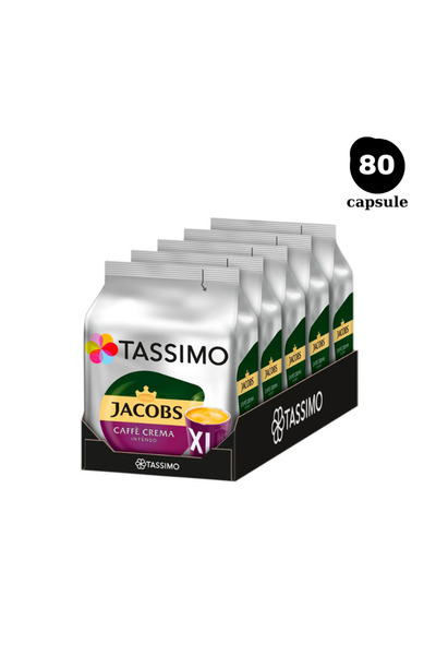 tassimo 80 Capsule Jacobs Cafe Crema Intenso XL