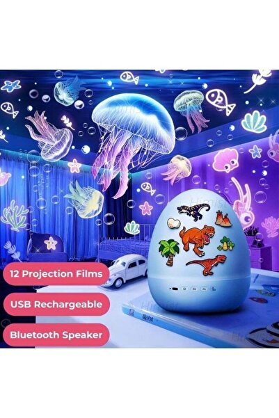 Generic Dinosaur Egg Night Light Projector for Kids – Rotating Star Projector...