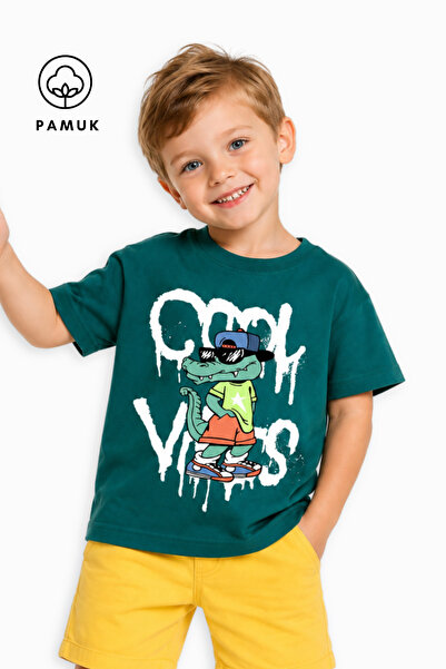 difa kids Tricou de vară pentru băieți, cu mânecă scurtă, cu imprimeu cool