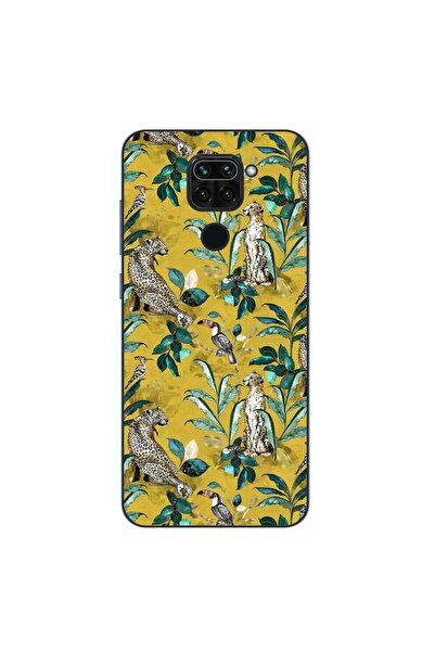 OEM Калъф, съвместим с Xiaomi Redmi Note 9, силиконов гел TPU модел, жълт дес...
