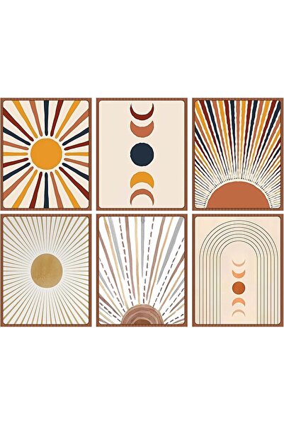 ESSESORIES Huilida Boho Minimalist Modern Style Abstract Geome Aesthetic Post...