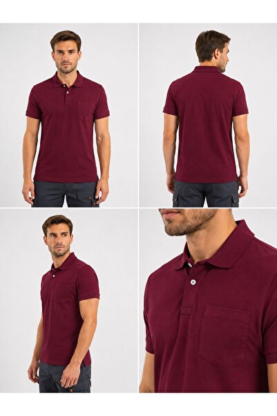 BAYRAKGİYİM POLO YAKA TİŞÖRT (ÜNİSEX) BORDO