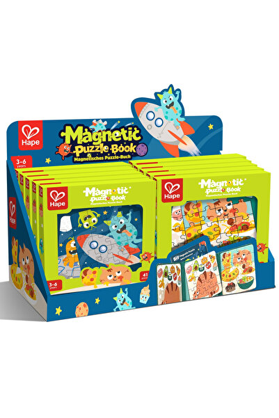 Hape Jucarie - Carte puzzle magnetica varsta 3 ani+,6 ani+,8 ani+
