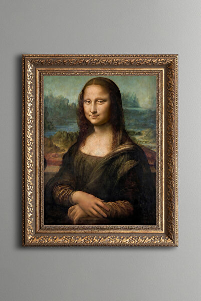 epiqart موناليزا - إطار منقوش بتصميم عتيق - موديل سميك