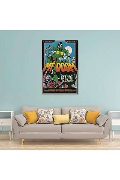 ESSESORIES MF DOOM Doomsday Album Hip Hop Comic Music Poster Wall Art Room De...