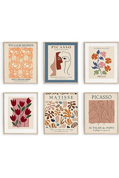 ESSESORIES Boho Floral Poster Wall Art Room Decor Self Adhesive