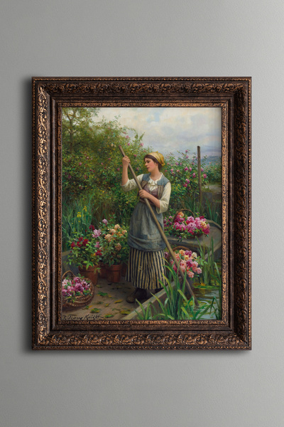 epiqart Cedar Wood - Vintage Patterned Frame - Thick Model