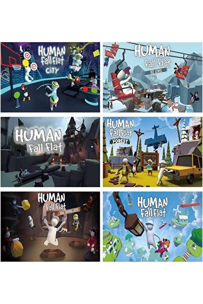 ESSESORIES Renranshige Human Fall Flat Funny Game Gamer Gaming Poster Wall Ar...