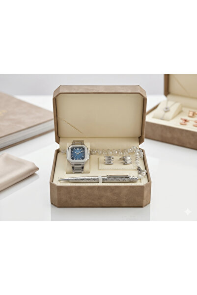 GIFT Luxury Men's Gift Set – Watch, Pen, Cufflinks, and Prayer Beads | Unpara...