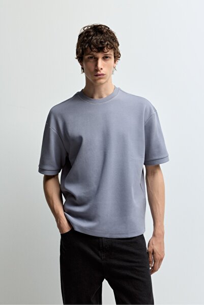 LEFTIES Kalın interlok t-shirt