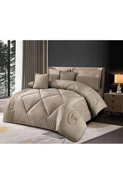 mingle Double-Sided Plain Duvet 6-Piece Set - a Touch of Luxury for the Bedro...